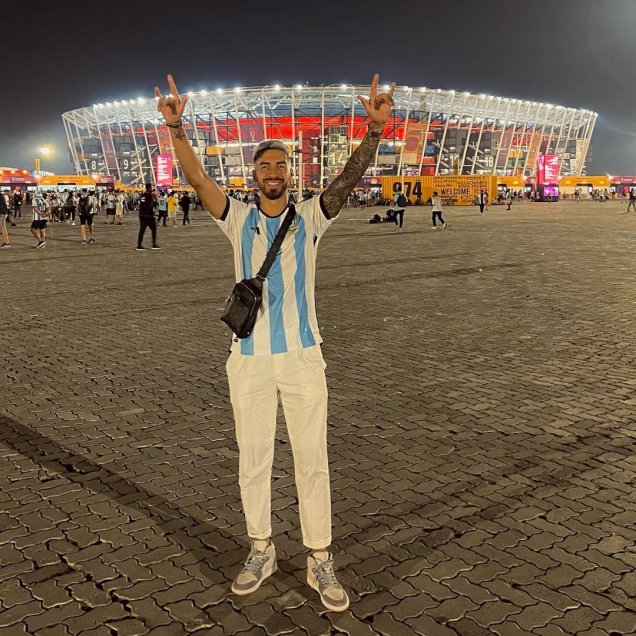 Juan Martín Lucero disfrutó la victoria de Argentina en el Estadio 974