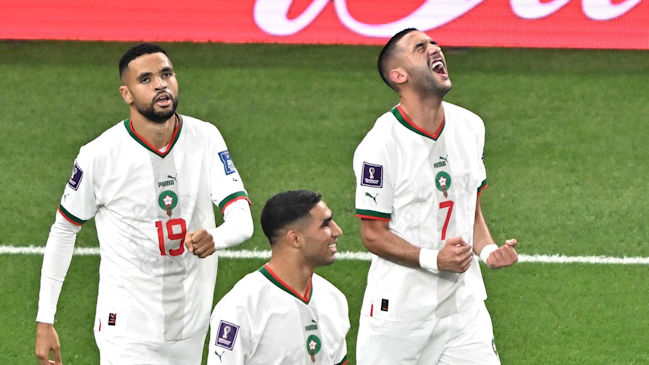 Marruecos doblegó a Canadá y clasificó como líder del Grupo F a octavos de final