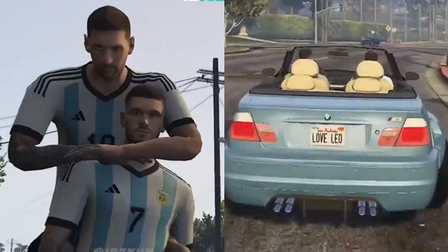La divertida parodia estilo GTA de Rodrigo de Paul como “guardaespaldas oficial” de Lionel Messi
