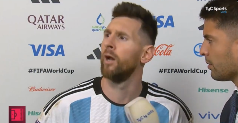 “¡Qué miras, bobo!”: La reacción de un enojado Messi tras la victoria sobre Países Bajos