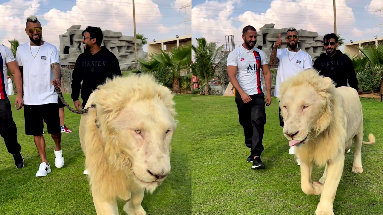 Arturo Vidal recorrió en Dubai la finca del multimillonario que cría grandes felinos