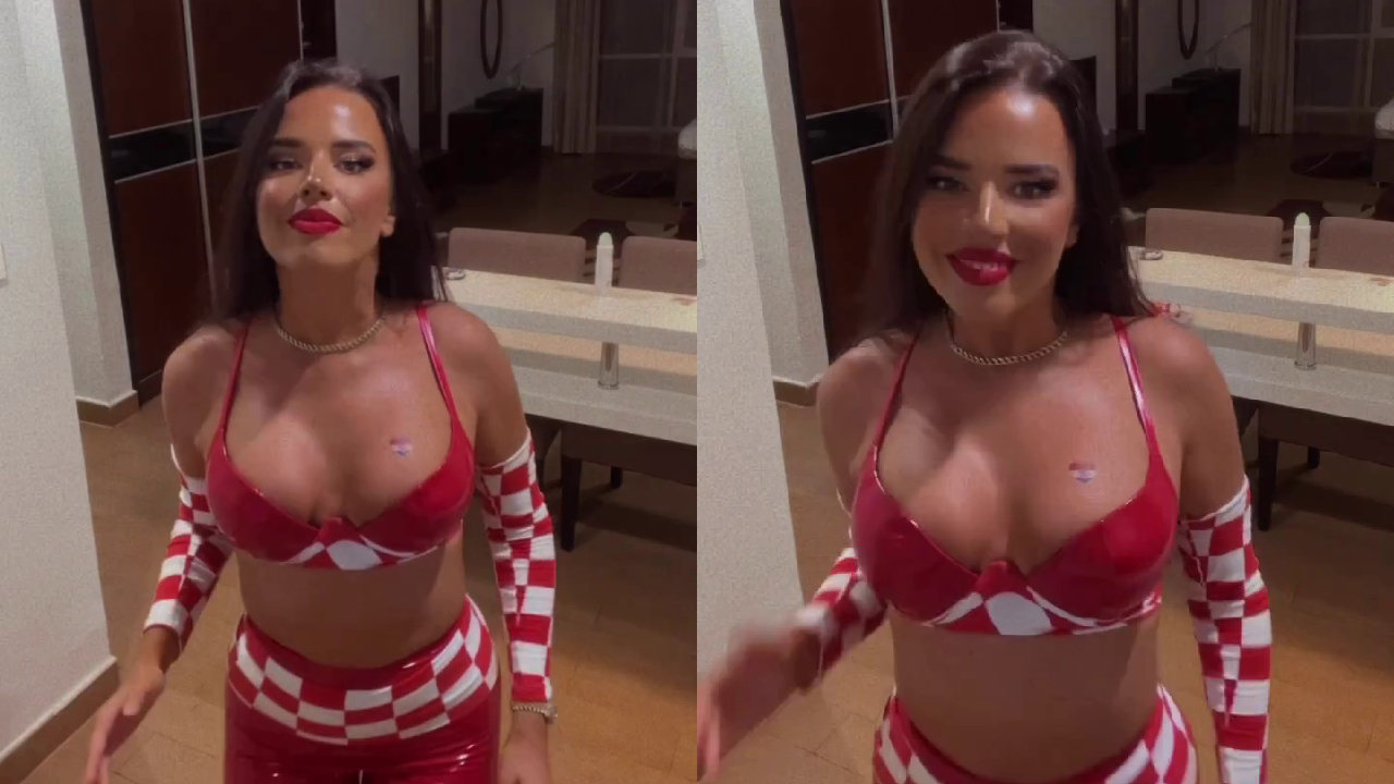 Miss Croacia dedicó el “baile de la paloma” a Brasil tras el triunfo en el Mundial de Qatar 2022