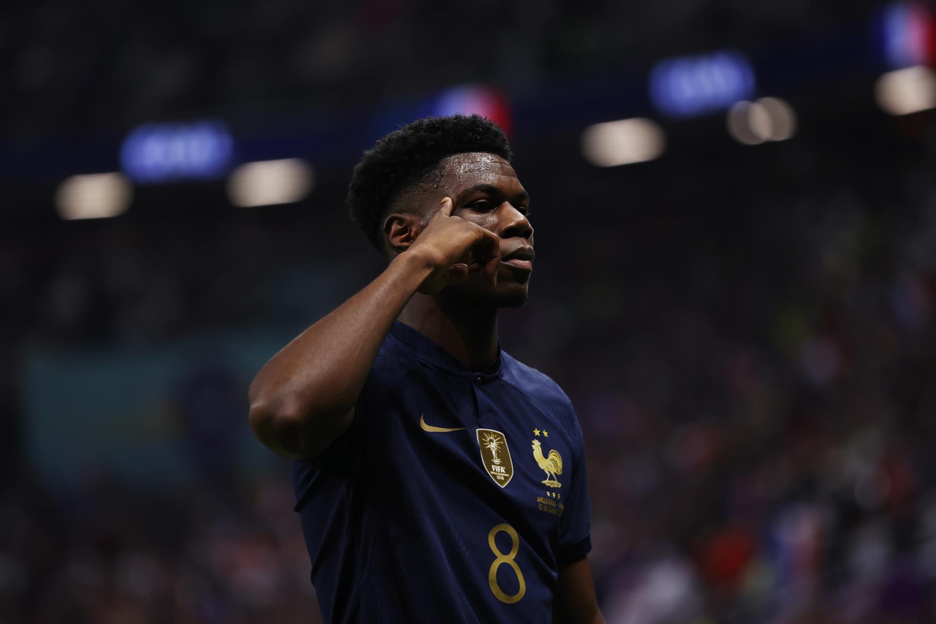 Francia pegó primero a Inglaterra en cuartos de final con un derechazo de Aurelien Tchouameni