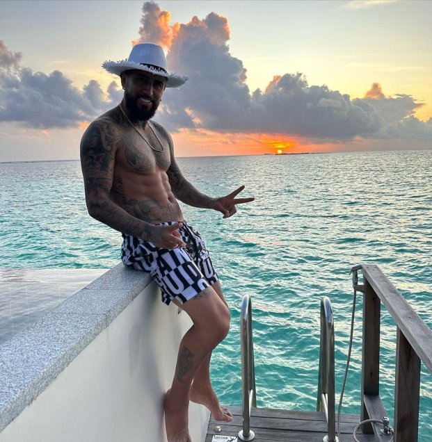 “Modo relax y feliz”: Las paradisiacas vacaciones de Arturo Vidal en las Maldivas