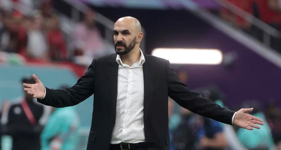Walid Regragui, DT de Marruecos: “Hay que reconocerlo, el escalón era demasiado alto”