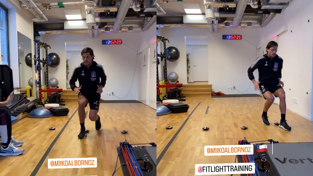 Miiko Albornoz sorprendió al entrenar con indumentaria de Colo Colo