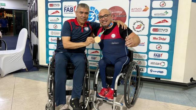 Juan Carlos Garrido ganó bronce en la Copa del Mundo de Parapowerlifting de Dubai
