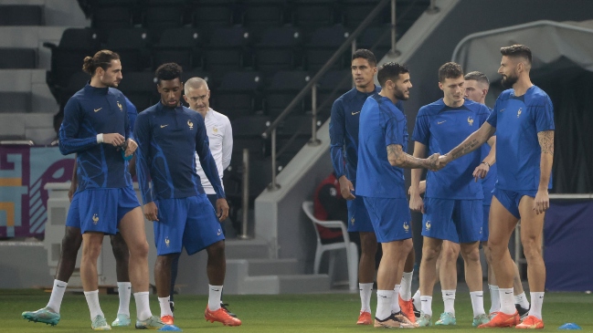 Francia se entrenó con plantel completo en la víspera de la final ante Argentina