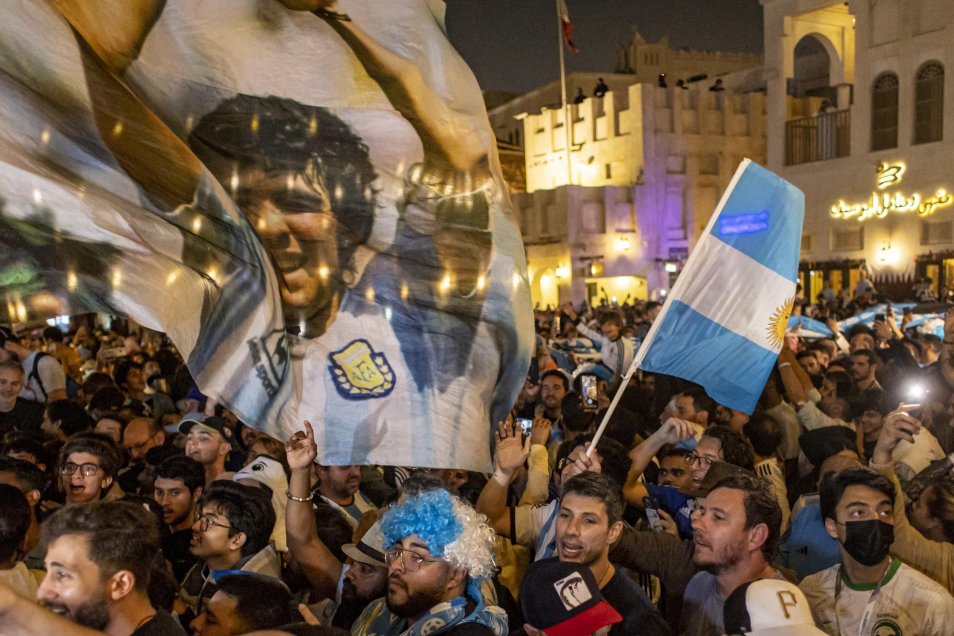 La locura argentina en Doha antes de la final ante Francia