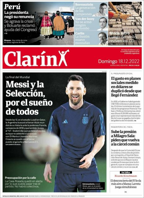 Los diarios de Argentina y Francia “calentaron” la previa de la final de Qatar 2022