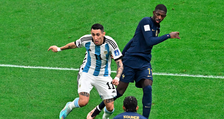 El penal cometido por Dembélé en contra de Angel Di María