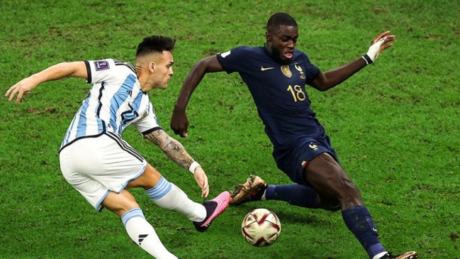 Upamecano ahogó el grito de gol de Lautaro Martínez