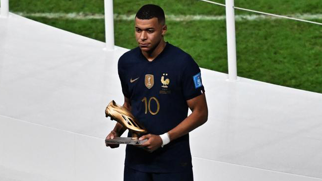 Mbappé se quedó con la Bota de Oro de Qatar 2022 con su histórico triplete en la final