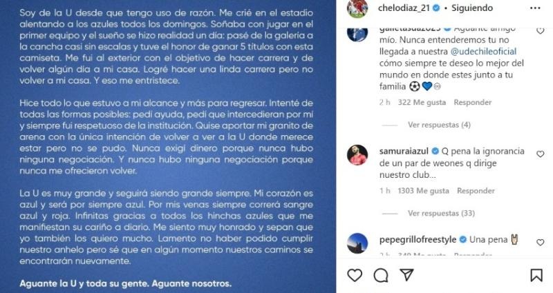 Johnny Herrera por no llegada de Marcelo Díaz a la U: “Qué pena la ignorancia de un par de w…”