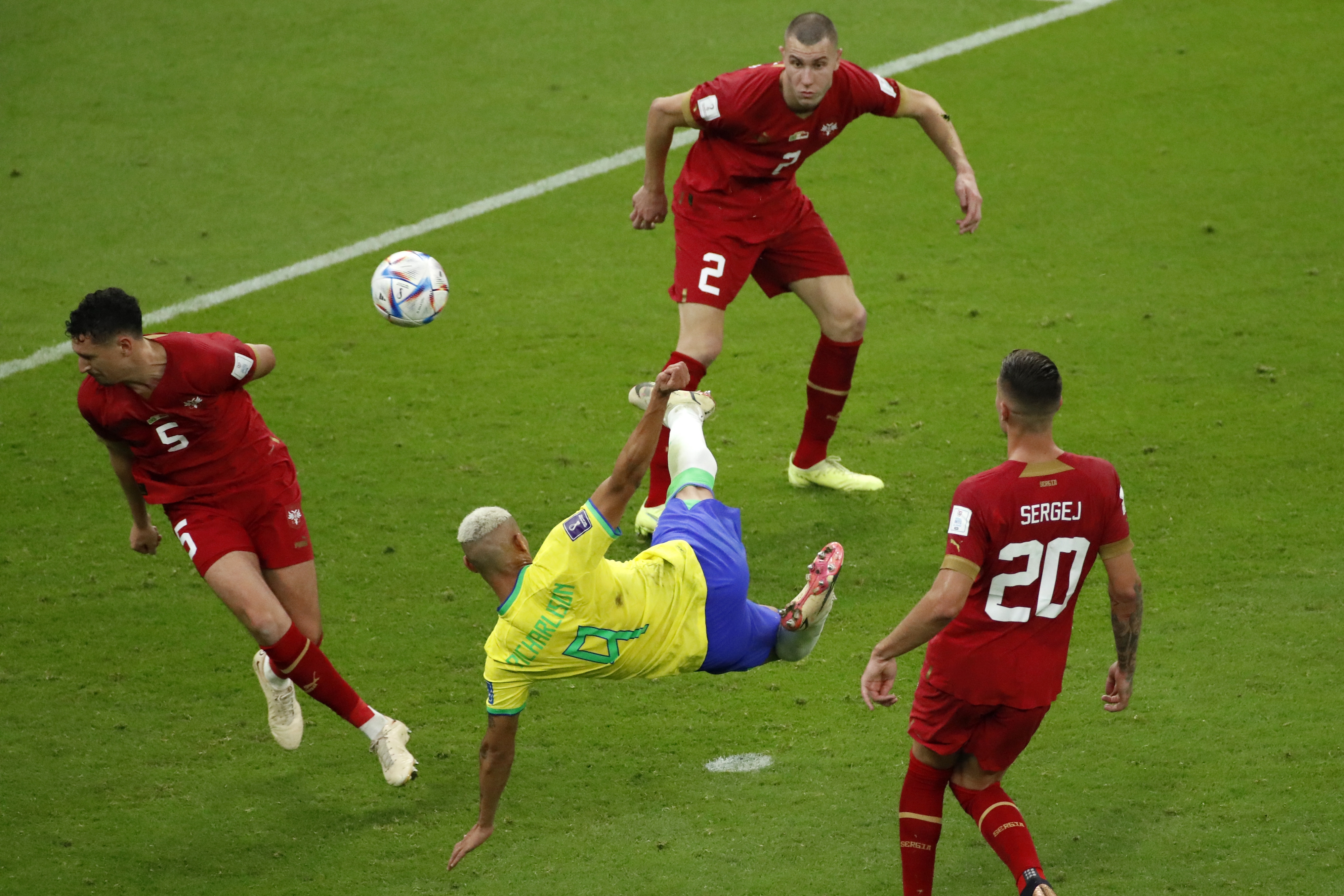 Golazo de Richarlison a Serbia fue elegido como el mejor del Mundial de Qatar 2022