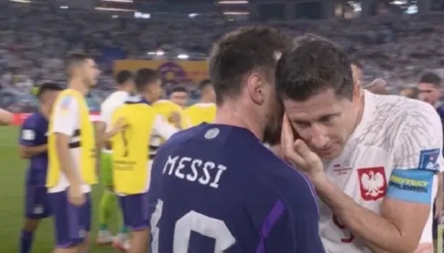 Robert Lewandowski se refirió a su charla con Lionel Messi en Qatar