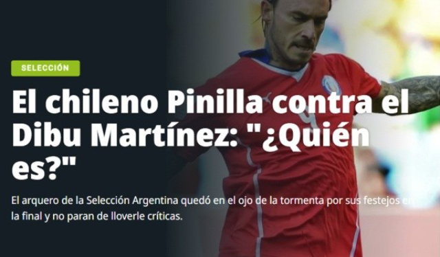 Pinilla fue portada en Olé por críticas a “Dibu” Martínez: “¿Quién es para burlarse de Mbappé?”