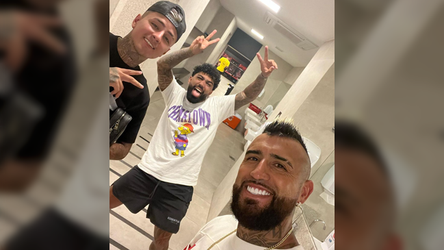 Arturo Vidal y Erick Pulgar volvieron a Río de Janeiro para sumarse a la pretemporada de Flamengo
