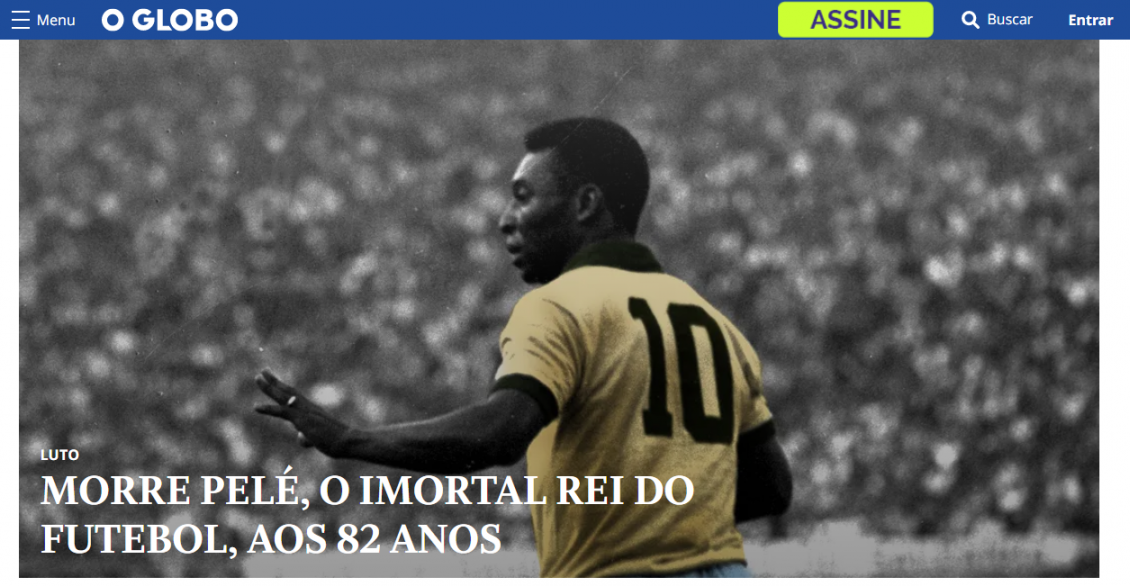 La reacción de la prensa mundial por la partida de Pelé: El fútbol pierde a su “Rey”