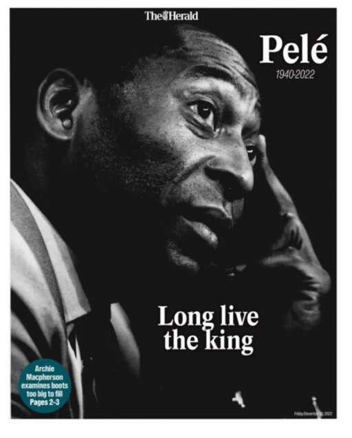 Pelé se tomó las portadas de los medios más importantes del mundo tras su fallecimiento