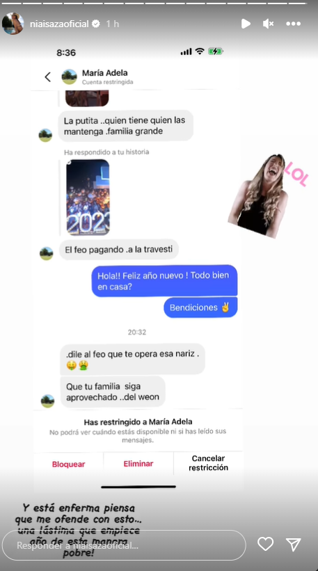 Sonia Isaza estalló en redes contra usuaria que la insultó y trató de “travesti”