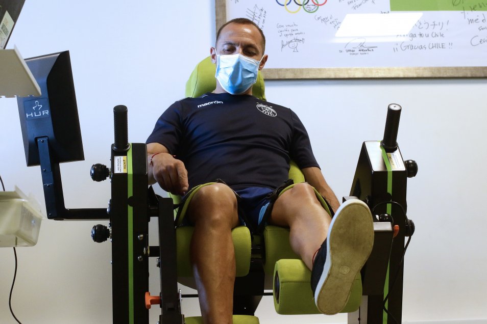 La presentación de Marcelo Díaz como nuevo refuerzo de Audax Italiano