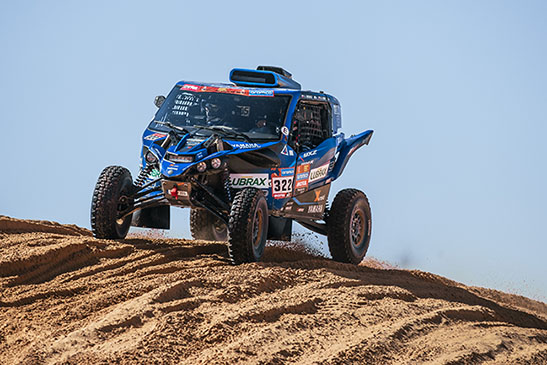 Ignacio Casale arremetió en la sexta etapa del Dakar 2023 y terminó en la cuarta posición