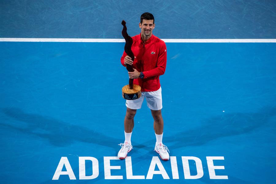 Novak Djokovic reinó en Adelaida ante un Sebastian Korda que dio dura batalla