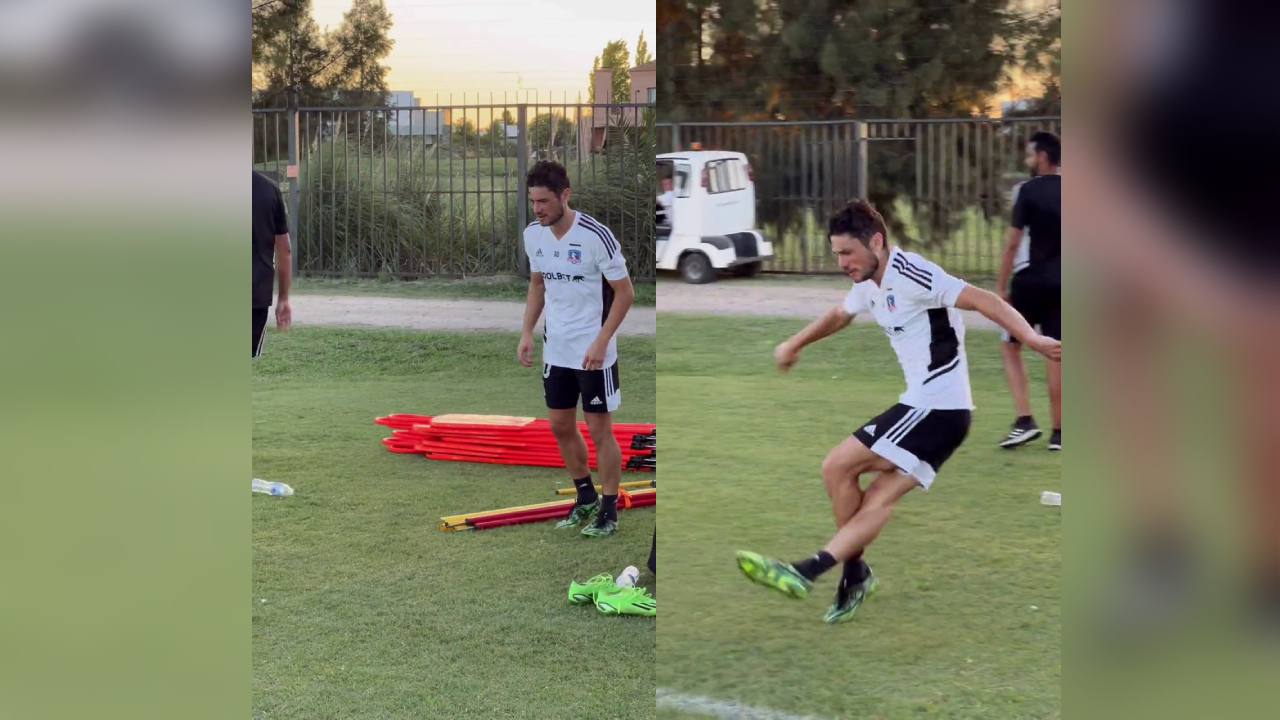 ¡Qué talento! El golazo de rabona de Marco “Kiwi” Rojas en la práctica de Colo Colo