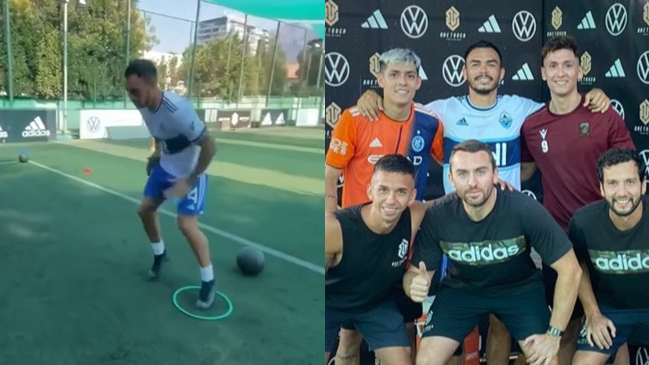 Los entrenamientos de Gabriel Suazo a la espera de encontrar club