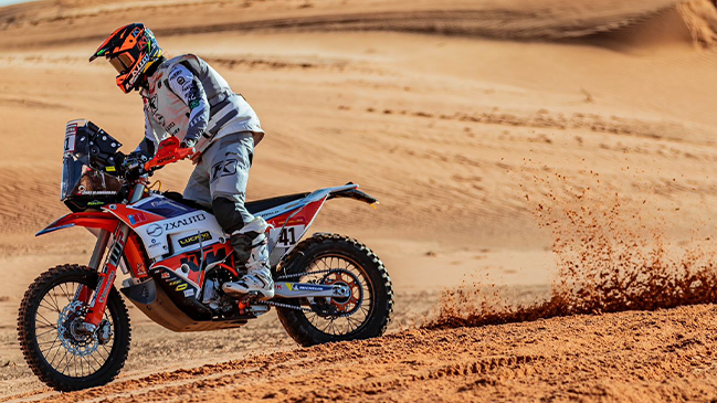 Tomás de Gavardo terminó la décima etapa en buen lugar pese a problemas de su motor