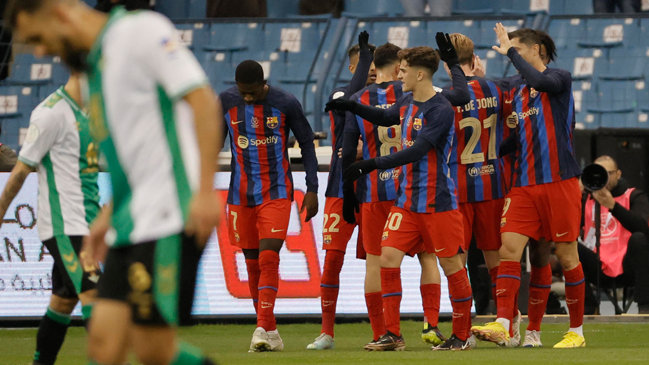 Barcelona batió a Betis en penales y se citó con Real Madrid en la final de la Supercopa de España