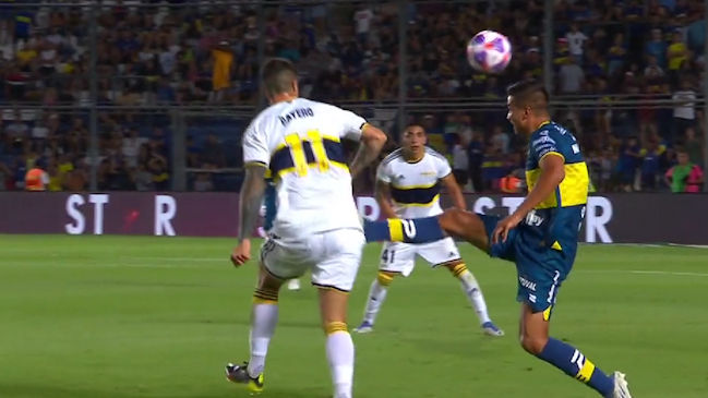 La durísima falta que cometió Alvaro Madrid en el amistoso entre Everton y Boca Juniors