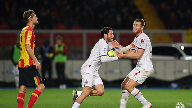 AC Milan evitó un tropezón y rescató un empate en su visita a Lecce en Serie A