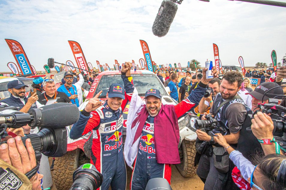 Los emocionantes festejos de los vencedores del Rally Dakar 2023