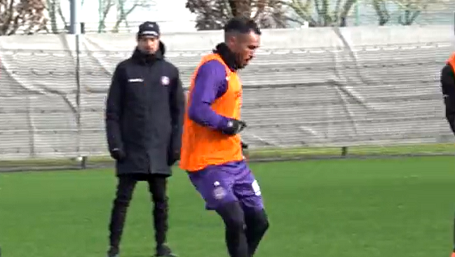 Gabriel Suazo ya tuvo su primera práctica en Toulouse FC