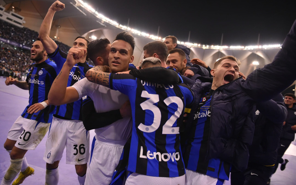 Inter aplastó a AC Milan y se quedó con la Supercopa de Italia