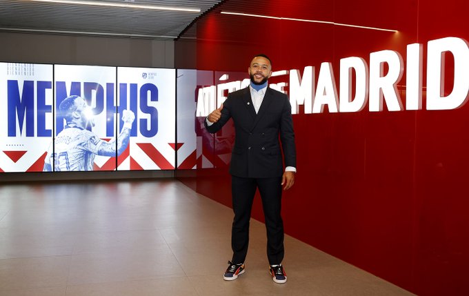 Atlético de Madrid hizo oficial el fichaje de Memphis Depay