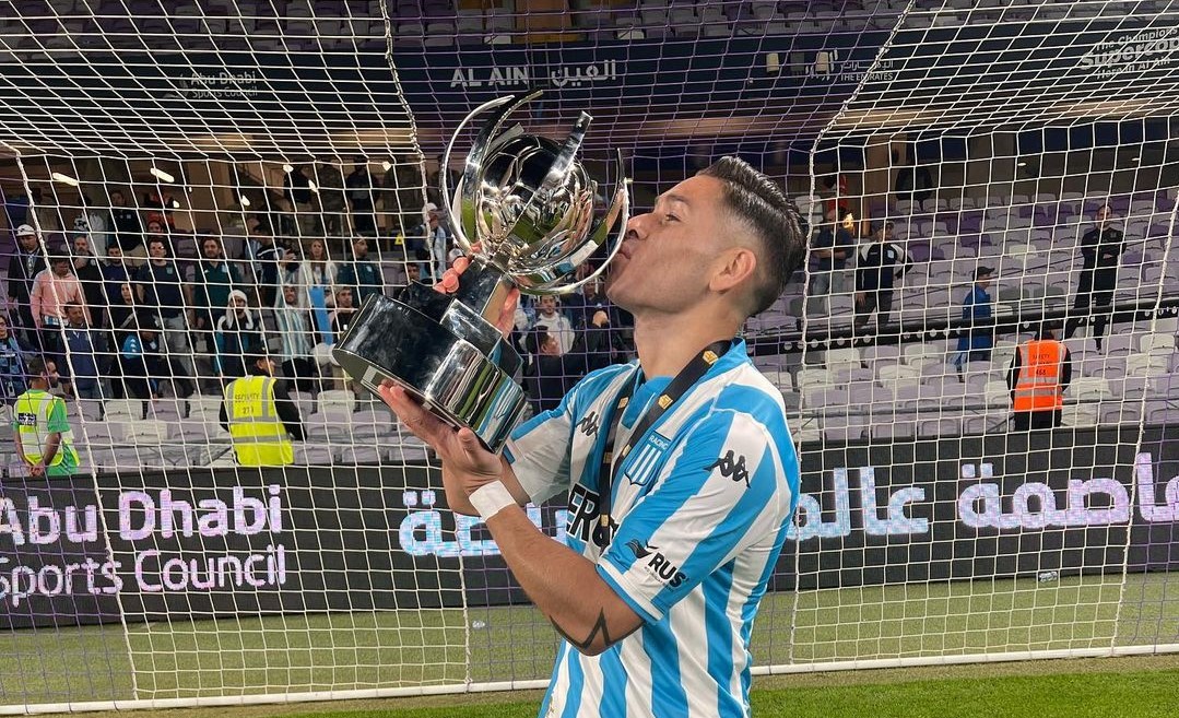 “Que sea el primero de muchos”: La alegría de Opazo tras ganar la Supercopa con Racing