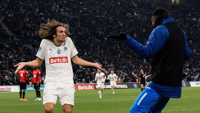 Matteo Guendouzi lideró el ajustado triunfo de Marsella sobre Rennes en la Copa de Francia