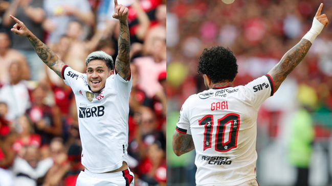 Pedro y “Gabigol” brillaron con sendos dobletes en la paliza de Flamengo a Nova Iguaçu