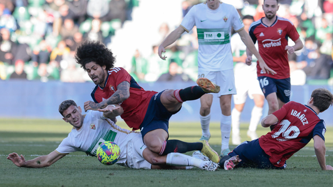 Elche de Enzo Roco igualó con Osasuna y sigue sin conocer el triunfo en la liga española