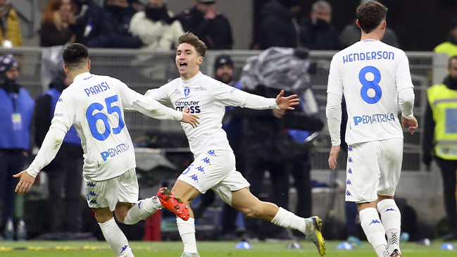 Solitario gol de Baldanzi permitió la sorpresiva victoria de Empoli sobre Inter