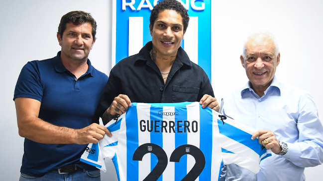 Paolo Guerrero fue ratificado como fichaje de Racing: Usará la 22