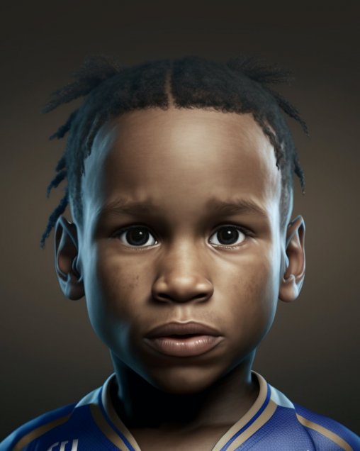 Dibujante también retrató a estrellas del fútbol mundial como bebés