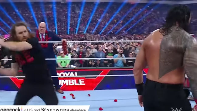 Sami Zayn generó impacto en Royal Rumble al traicionar a Roman Reigns