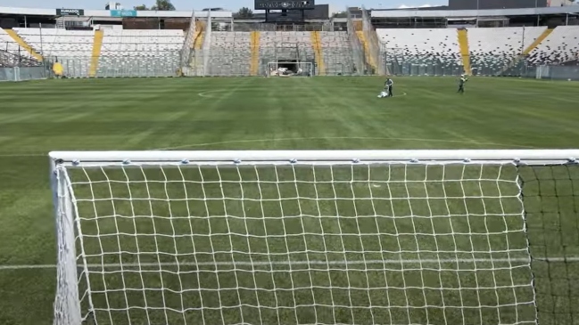 Colo Colo compartió imágenes de la cancha del Monumental tras meses de refacción