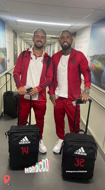 Rumbo a Marruecos: Vidal y Pulgar viajaron junto a Flamengo para el Mundial de Clubes