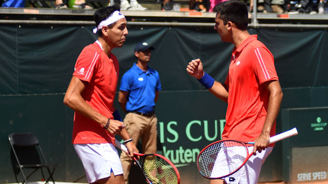 Tabilo y Barrios lograron triunfazo en el dobles e inclinaron la serie para Chile ante Kazajistán