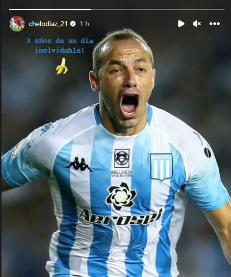 Marcelo Díaz recordó su gol en el clásico con Independiente tras comer un plátano